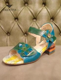 Laura Vita Sandali Colorati Con Tacco Comodo