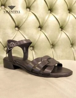 Sandali Comodi In Pelle Con Tacco Basso