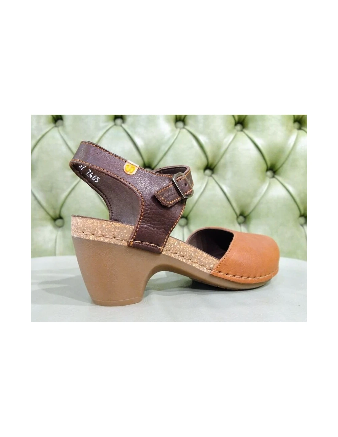 Sandali Con Punta Chiusa E Tacco Medio, Jungla 4 Sandali Con Punta Chiusa E Tacco Medio, Jungla - immagine 2