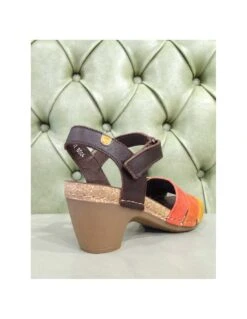 Sandali Con Tacco In Gomma -Stile pelletteria sandali con tacco in gomma 2