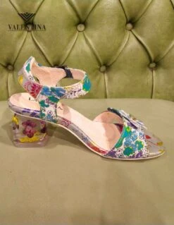 Laura Vita Sandali Con Tacco Trasparente -Stile pelletteria sandali con tacco trasparente 2