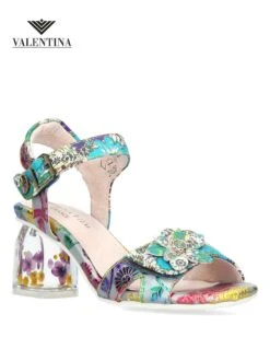 Laura Vita Sandali Con Tacco Trasparente -Stile pelletteria sandali con tacco trasparente 3