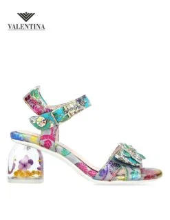 Laura Vita Sandali Con Tacco Trasparente -Stile pelletteria sandali con tacco trasparente 5