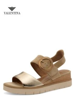 Tamaris Sandali Con Zeppa, In Vera Pelle 11 Tamaris Sandali Con Zeppa, In Vera Pelle -Stile pelletteria sandali con zeppa in vera pelle 4