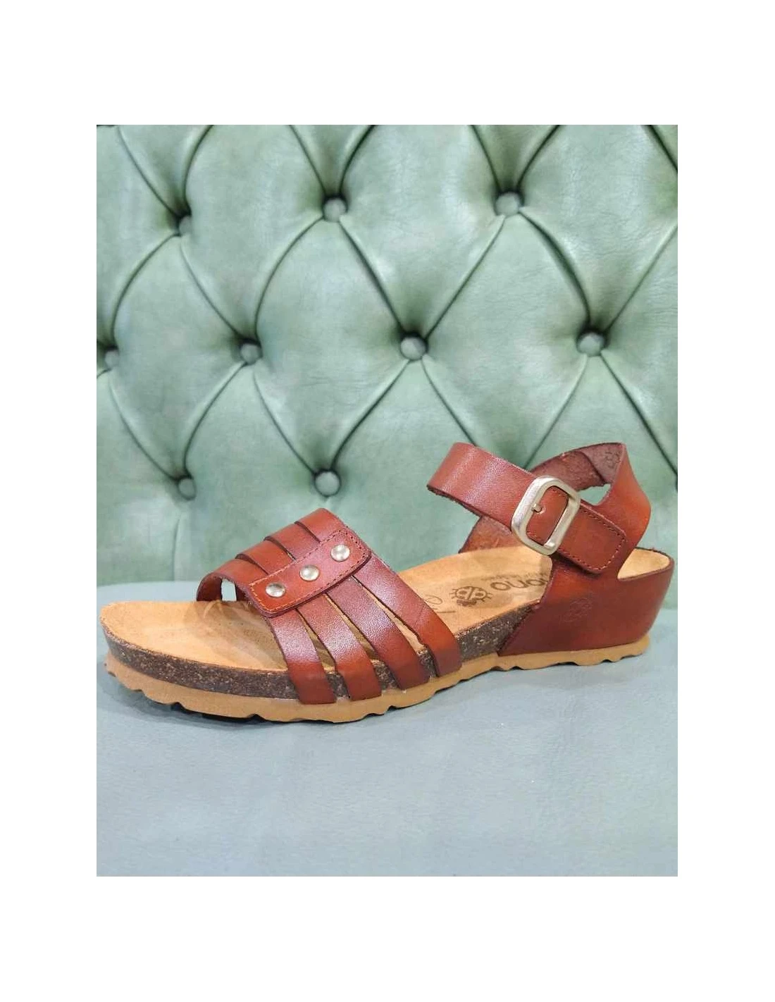 Yokono Sandali Da Donna Con Zeppe, Marroni 4 Yokono Sandali Da Donna Con Zeppe, Marroni - immagine 2