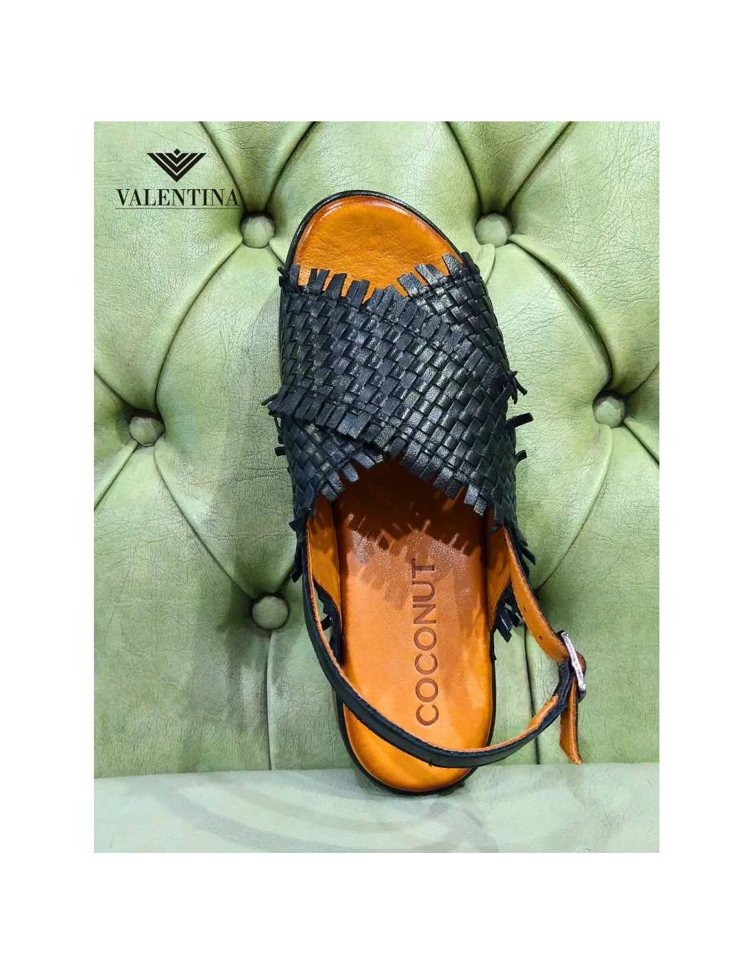 Sandali In Pelle Intrecciata, Con Plateau 4 Sandali In Pelle Intrecciata, Con Plateau - immagine 2