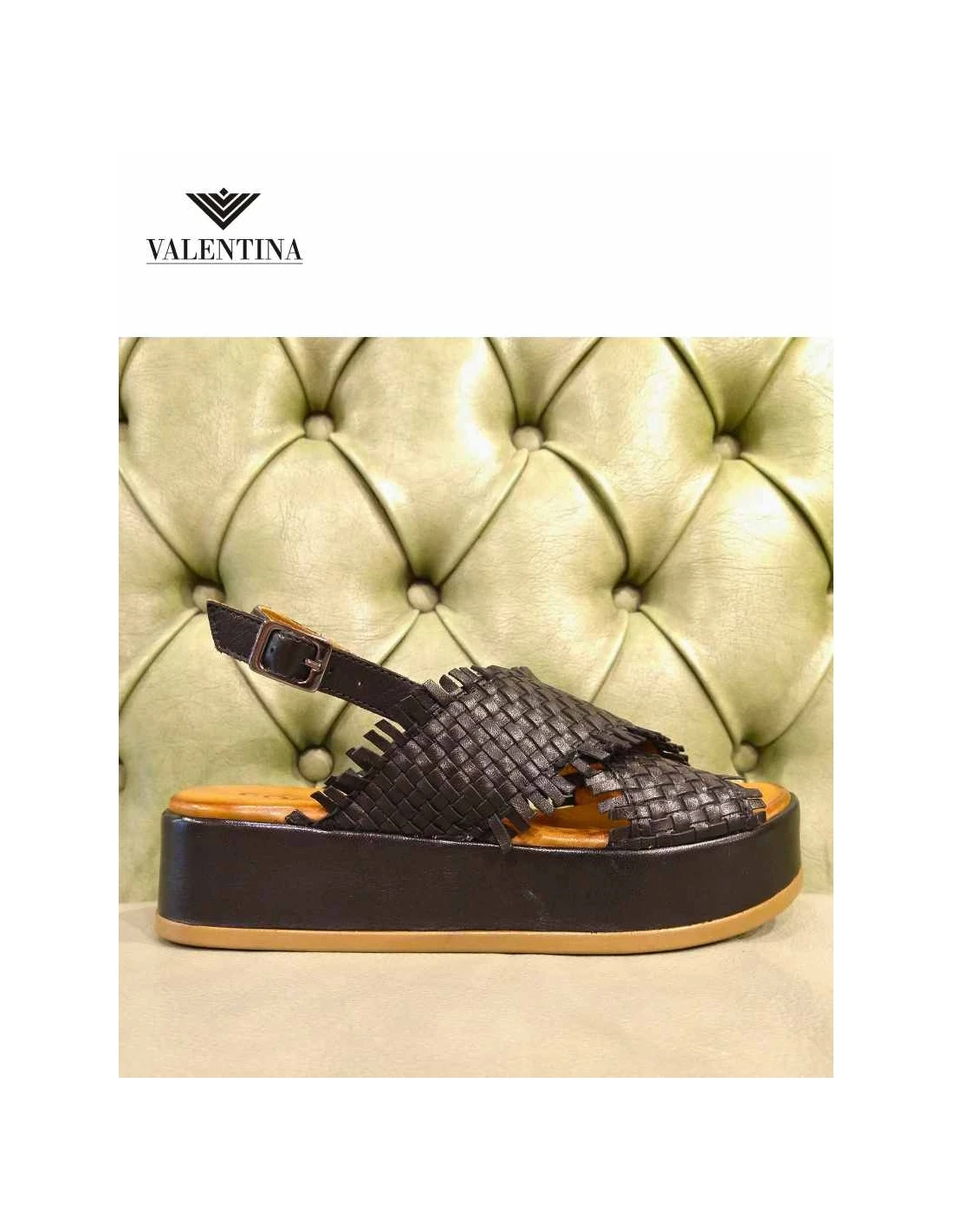 Sandali In Pelle Intrecciata, Con Plateau 3 Sandali In Pelle Intrecciata, Con Plateau