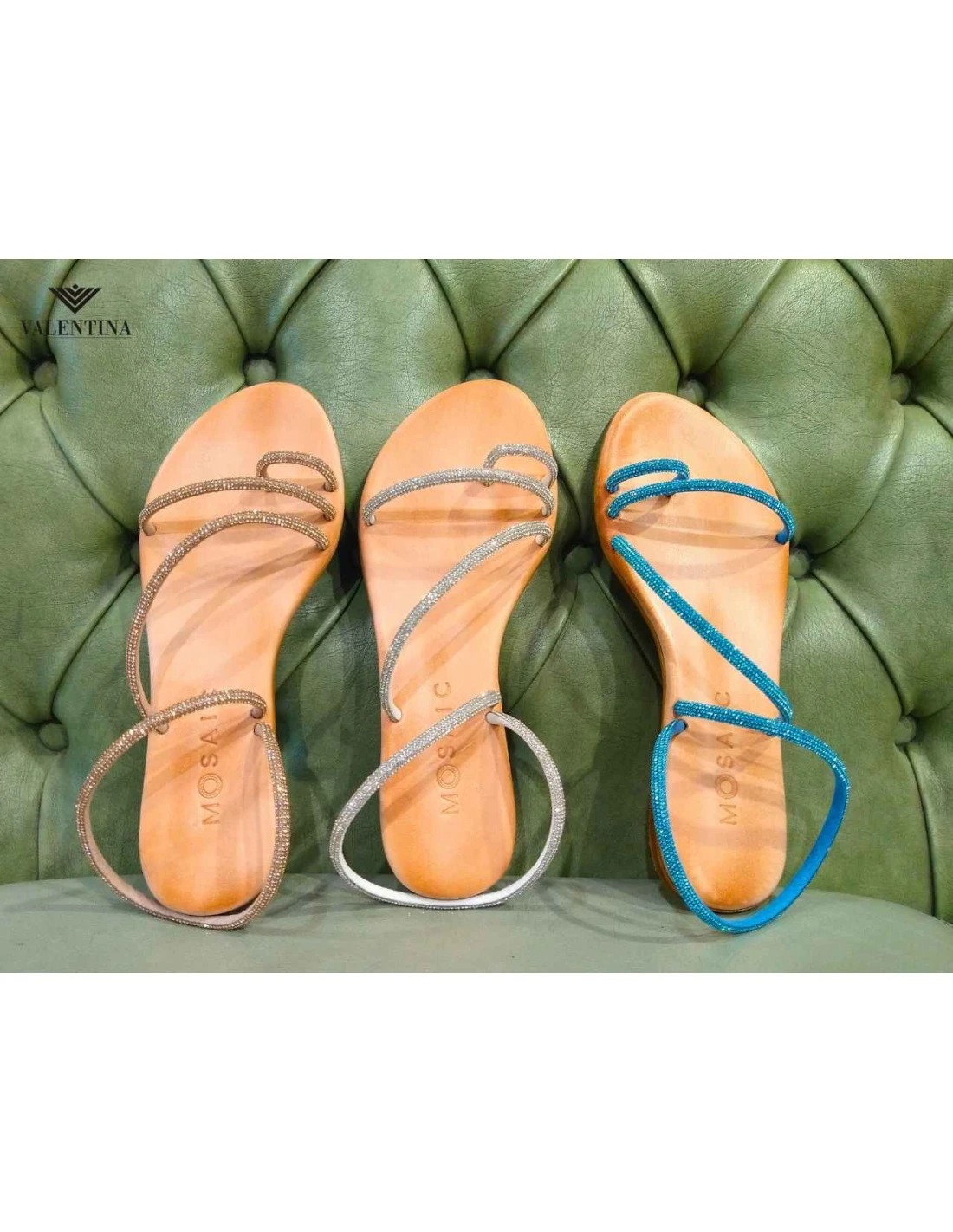 Sandali Infradito Con Strass, Mosaic 6 Sandali Infradito Con Strass, Mosaic - immagine 4