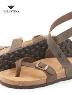 Sandali Infrapollice Da Donna Marroni