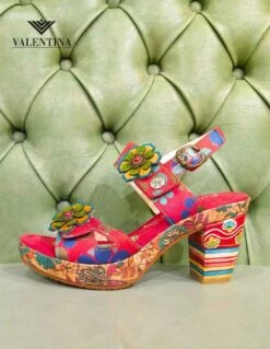 Sandali Laura Vita, Con Tacco, Decorati E Colorati