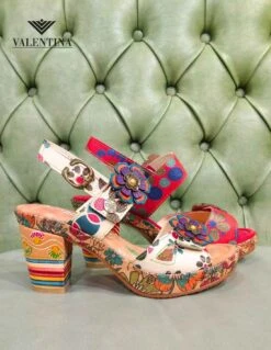 Sandali Laura Vita, Con Tacco, Decorati E Colorati -Stile pelletteria sandali laura vita 3