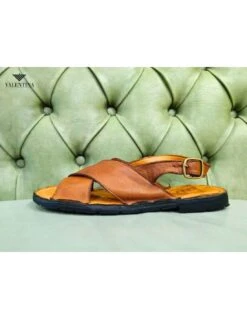 Sandali Marroni Bassi, Artigianato Toscano -Stile pelletteria sandali marroni bassi artigianato toscano 2