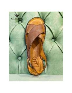 Sandali Marroni Bassi, Artigianato Toscano -Stile pelletteria sandali marroni bassi artigianato toscano 3