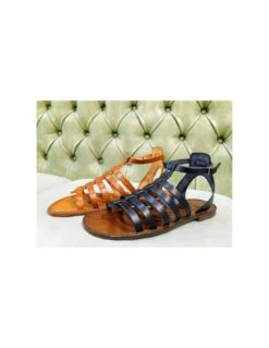 Sandali Piatti In Cuoio -Stile pelletteria sandali piatti in cuoio 4