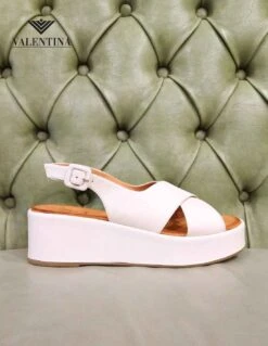 Sandali Slingabck Con Zeppa In Pelle -Stile pelletteria sandali slingabck con zeppa in pelle 1