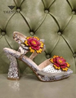 Laura Vita Sandali Spuntati Con Tacco Gioiello