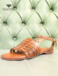 Sandali Tipo Fiorentini In Cuoio, By Nuova Cuoieria