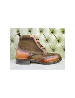 Scarpe Alte Bicolore Da Uomo