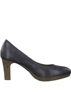 Tamaris Scarpe Decolte Blu In Pelle 11 Tamaris Scarpe Decolte Blu In Pelle -Stile pelletteria scarpe decolte blu in pelle 3