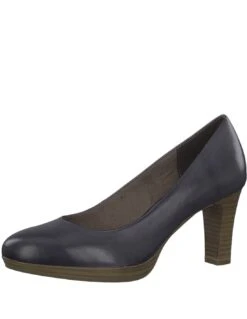 Tamaris Scarpe Decolte Blu In Pelle 12 Tamaris Scarpe Decolte Blu In Pelle -Stile pelletteria scarpe decolte blu in pelle 4