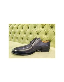 Scarpe Eleganti Brecos Da Uomo, Blu O Marroni -Stile pelletteria scarpe eleganti brecos da uomo blu 3