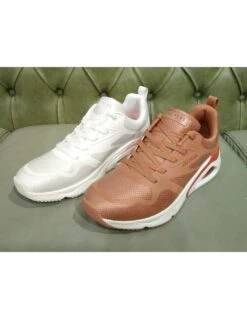 Scarpe Skechers Tres Air Bianche O Argilla -Stile pelletteria scarpe skechers tres air bianche o argilla 1 5