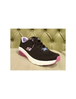 Skechers Nere Con Suola Bianca E Rosa -Stile pelletteria skechers nere con suola bianca e rosa 2
