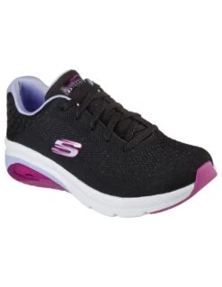 Skechers Nere Con Suola Bianca E Rosa -Stile pelletteria skechers nere con suola bianca e rosa 3