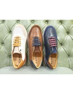 Sneakers Da Uomo In Pelle -Stile pelletteria sneakers da uomo in pelle 3