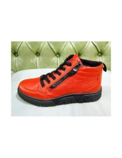 Ara Sneakers Rosse Da Donna In Pelle