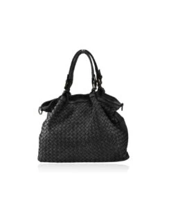 Mercury Borsa Intrecciata Cuoio, A Spalla