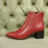 Stivaletti A Punta Da Donna, Con Tacco Medio -Stile pelletteria stivaletti a punta da donna