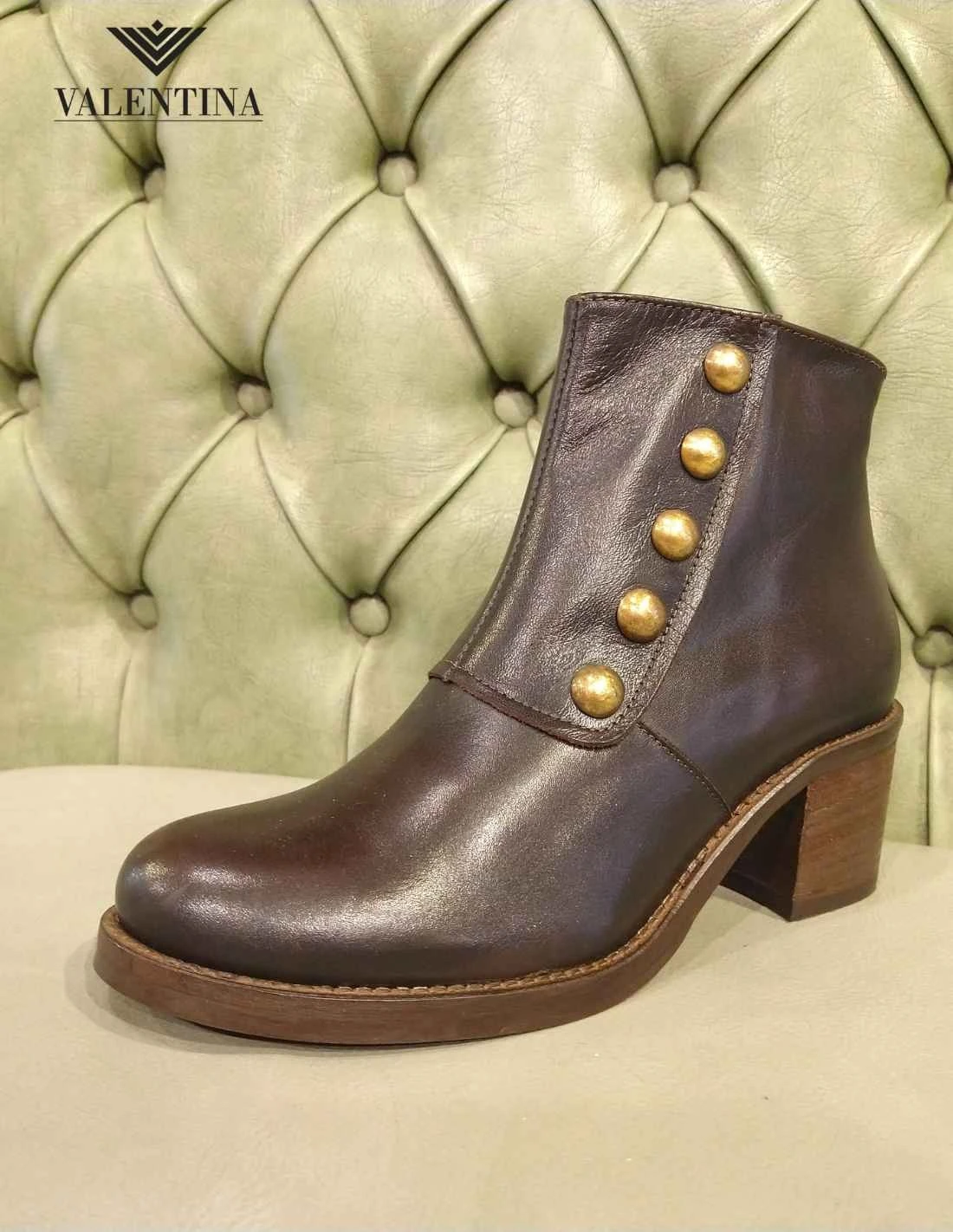 Stivaletti Bassi Con Tacco, Made In Italy 4 Stivaletti Bassi Con Tacco, Made In Italy - immagine 2