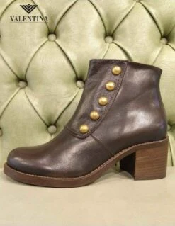 Stivaletti Bassi Con Tacco, Made In Italy