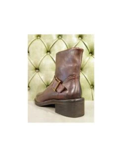 Stivaletti Bassi In Pelle Marrone 8 Stivaletti Bassi In Pelle Marrone -Stile pelletteria stivaletti bassi in pelle marrone 2