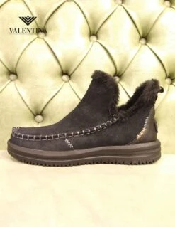 Stivaletti Neri Con Pelo Interno, Hey Dude -Stile pelletteria stivaletti con pelo 7