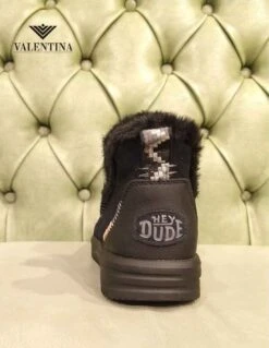 Stivaletti Neri Con Pelo Interno, Hey Dude -Stile pelletteria stivaletti con pelo 8
