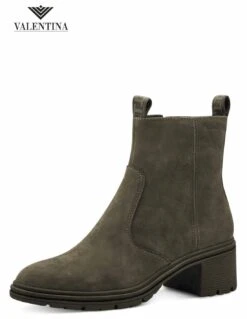 Tamaris Stivaletti Con Tacco Carrarmato, In Pelle -Stile pelletteria stivaletti con tacco carrarmato 5