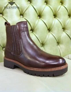 Tamaris Stivaletti Marroni Con Tacco Basso -Stile pelletteria stivaletti marroni con tacco basso 2