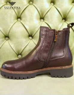 Tamaris Stivaletti Marroni Con Tacco Basso -Stile pelletteria stivaletti marroni con tacco basso 3