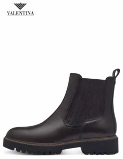 Tamaris Stivaletti Marroni Con Tacco Basso -Stile pelletteria stivaletti marroni con tacco basso 6