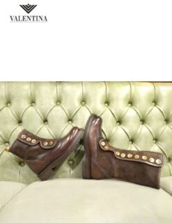 Stivaletti Marroni Invernali Da Donna -Stile pelletteria stivaletti marroni invernali da donna 9