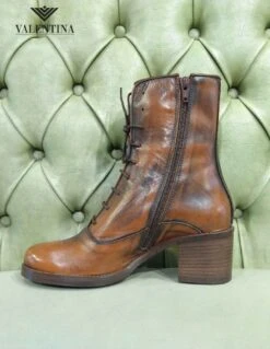 Stivaletti Neri Allacciati Con Tacco -Stile pelletteria stivaletti neri allacciati con tacco 7