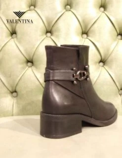 Stivaletti Neri Con Tacco Largo -Stile pelletteria stivaletti neri con tacco largo 2