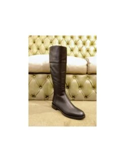 Stivali Alla Cavallerizza In Pelle, Made In Italy -Stile pelletteria stivali alla cavallerizza in pelle made in italy 2