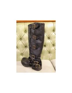 Stivali Alti Con Fibbie, Felmini -Stile pelletteria stivali alti con fibbie felmini 3