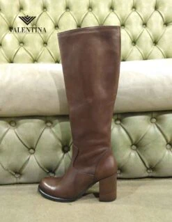 Stivali Alti Con Tacco, Made In Italy -Stile pelletteria stivali alti con tacco 2