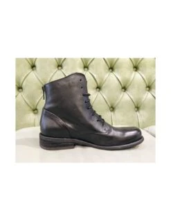 Felmini Stivali Anfibi Da Donna Bassi Neri O Marroni -Stile pelletteria stivali anfibi donna bassi 3