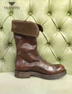 Stivali Con Risvolto Bassi, Moda Donna 2024 -Stile pelletteria stivali con risvolto bassi 3