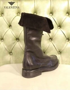 Stivali Con Risvolto Bassi, Moda Donna 2024 -Stile pelletteria stivali con risvolto bassi 6